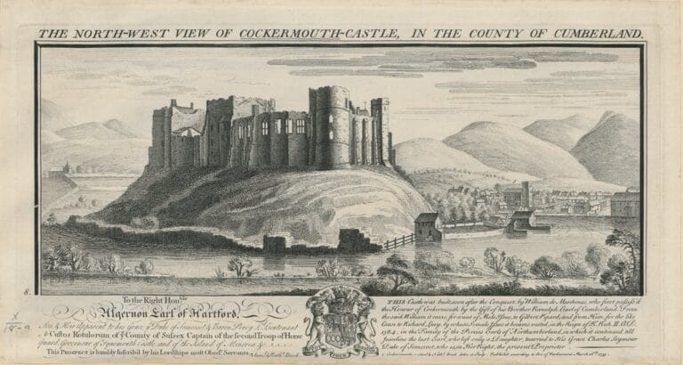 Cockermouth Castle Etching